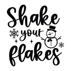 Fototapeta premium Shake your flakes SVG Art & Illustration
