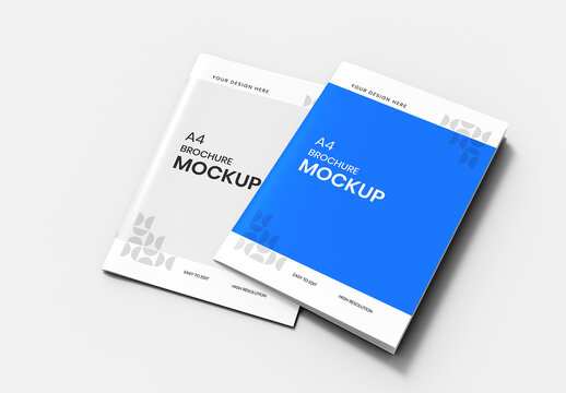 A4 Minimal Brochure Mockup