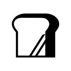 Classic sliced bread icon with a rounded top and flat base, drawn in a continuous single-line style.
