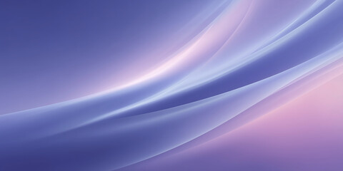 Fototapeta premium Abstract wave patterns in soft purple and blue hues create a serene atmosphere, showcasing smooth gradients and flowing lines, ideal for backgrounds and design projects