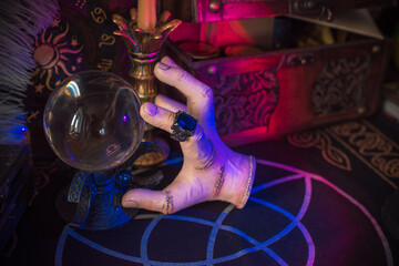 Gothic Family values, composition with a hand 