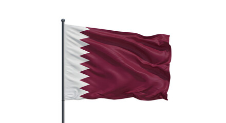 red flag on white background