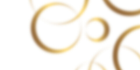 White and golden abstract background with geometric circle shapes. Modern graphic design element design. Circular Line Pattern Background. Abstract Business Banner. Technology Wallpaper. Illustration.