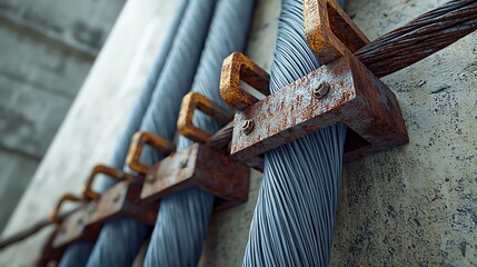 detail of an old bridge
