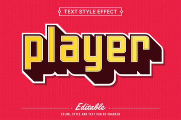 Editable Block Text Effect with Retro Gaming Style