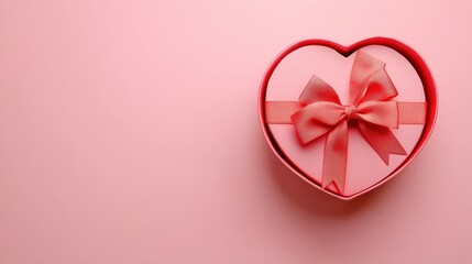 Heart Shaped Gift Box With Decorative Bow
