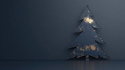 Minimalist Metal Christmas Tree Decoration Art