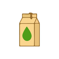 Plant-Based Drink Carton Vector Icon
