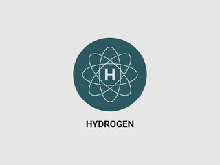 a stylized icon representing the element hydrogen
