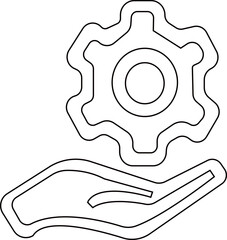 Setup and setting system icon.Contains options, configuration, technology, process, maintenance, installation, engineering, mechanism, customization, optimization. illustration.Settings Icons.