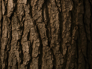 Obraz premium Close-Up of Tree Bark with Natural Shadows, Texture Background