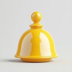 Bright Yellow Notification Bell Icon Symbolizing Alerts and Reminders