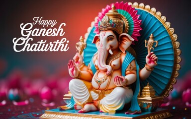 Fototapeta premium Ganesh Event Poster Template