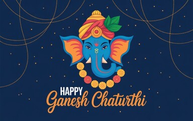 Fototapeta premium Ganesh Chaturthi Background Poster