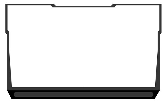 black gradient transphernt  face cam overlay for twitch streamers