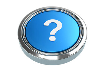 a blue button with a question mark on it