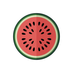 Fototapeta premium colorful vector art of a sliced watermelon