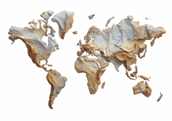 Dead sea shell isolated on white background showing skull and bones elements