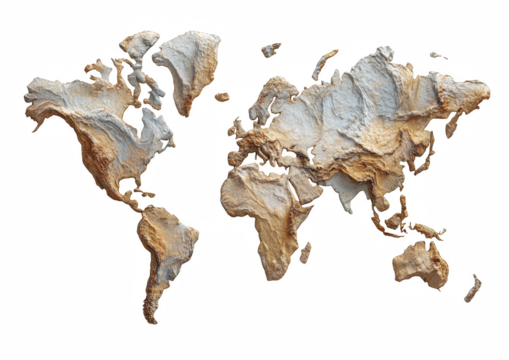 Dead sea shell isolated on white background showing skull and bones elements