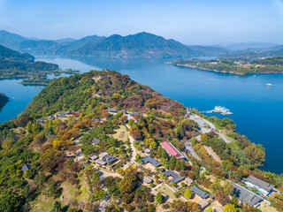 충북 제천시 청풍문화재단지와 청풍호