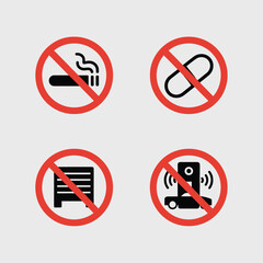 vector street elements and tools icons include traffic light road sign car police officer other     
