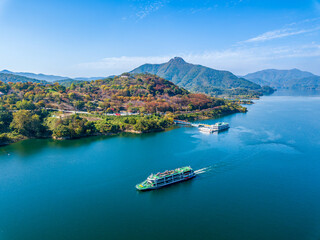 충북 제천시 청풍문화재단지와 청풍나루 선착장