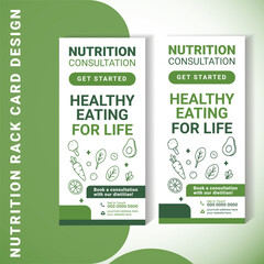 Professional Nutrition Consultation Rack Card Template