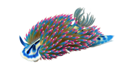 Nudibranch with Cerata: Vibrant Sea Slug of the Ocean Depths