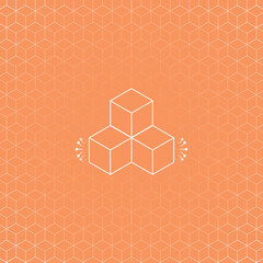 Abstract Blockchain and Crypto Technology Pattern Design for Web3 Business, Networking, and Bitcoin.
