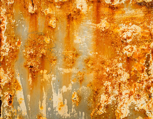 Rust iron rusty steel background old sheet brown orange color effect weathered wall floor rough pattern seamless dirty grounge metallic damaged rusted textured backdrop industrial material scratch.