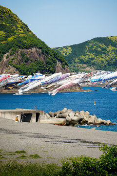Fishing Village on the Beach in Wakayama, Japan