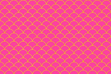 Pink texture background with skin, scale, leather of snake, fish, dragon, reptile, mermaid. Seamless pattern of leather, skin, scale of fish, reptile, dragon, snake, mermaid