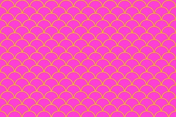 Abstract pink background with skin, scale, leather of snake, fish, dragon, reptile, mermaid. Seamless pattern of leather, skin, scale of fish, reptile, dragon, snake, mermaid