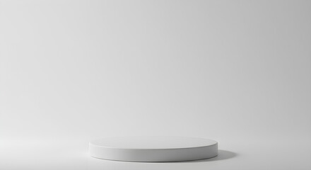 Soft Lighting Product Podium – Modern White Background for Branding