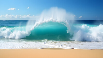 rainbow over the sea