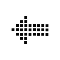 左向きピクセル矢印 / Pixel Left Arrow Icon

