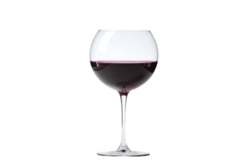 a glass of wine is shown on a white background
