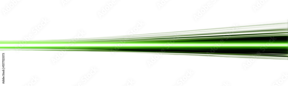 Poster neon green rays on a png vector background. futuristic abstract design with dynamic speed lines. gre