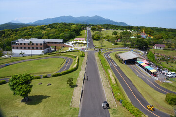 霧島が丘公園の塔から見た園内眺望
