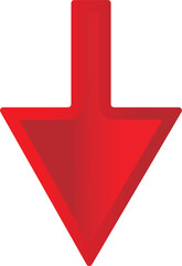3d Arrow down icon vector design illustration