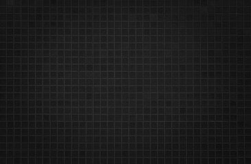 Dark black ceramic wall chequered and floor tiles mosaic background in bathroom. Design pattern...