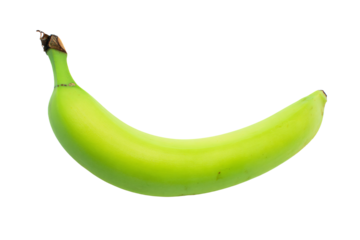 a single banana is shown on a white background