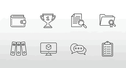 set of icons for web