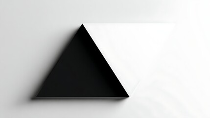 Minimalist abstract black geometric shapes arranged on a clean white background with high contrast and symmetry, highlighting modern balance and visual structure.
