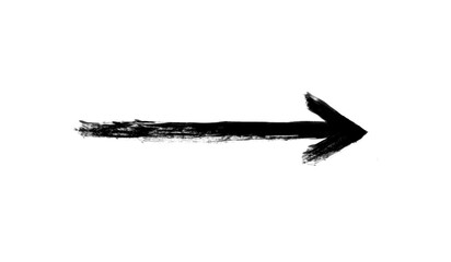 Arrow vector marker isolated mark hand draw. grunge