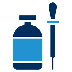 Dropper Blue Color Icon