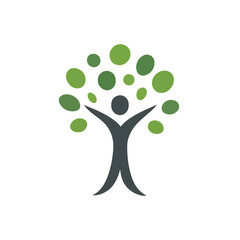 abstract tree people