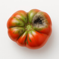 Powdery Mildew on Tomato Plant Close Up