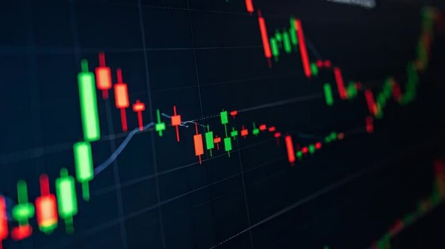 Financial market data chart