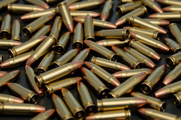 A large pile of bullets